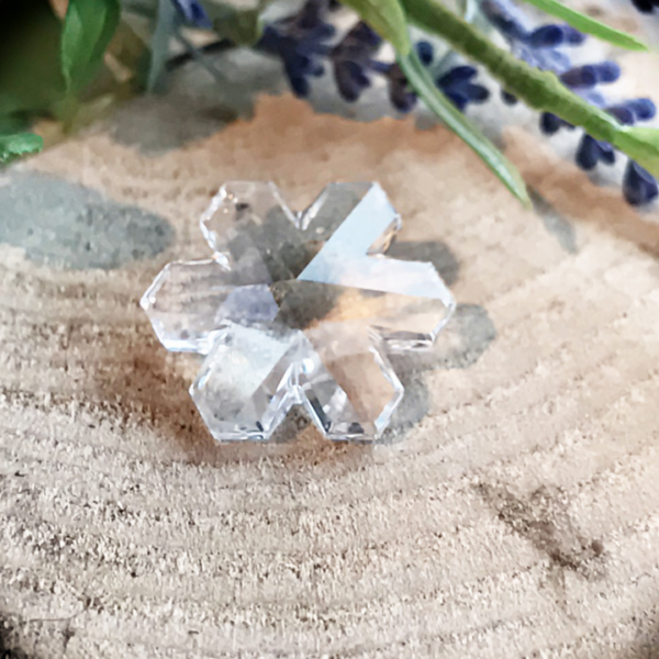 Kristallen kristalvormige raamhanger 3 cm